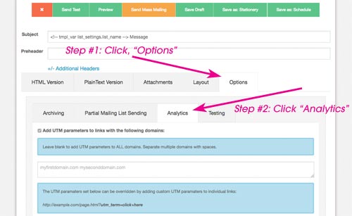 Google Analytics Support in Dada Mail!